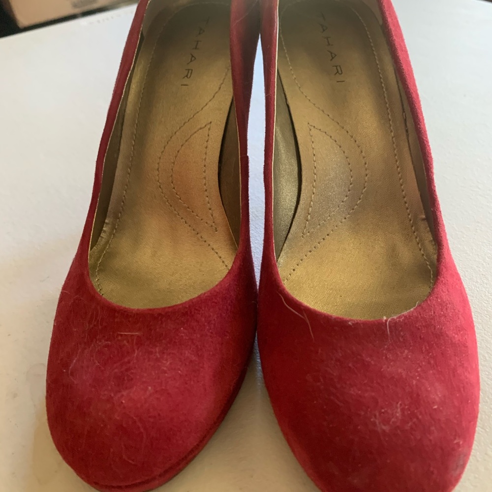 Tahari Suede Heels